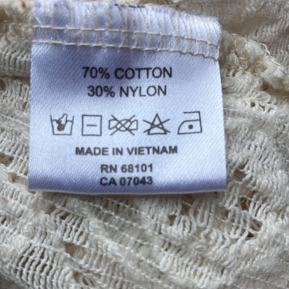 Belldini Cream Lace hooded open frond lightweight cardigan Small - Picture 11 of 11